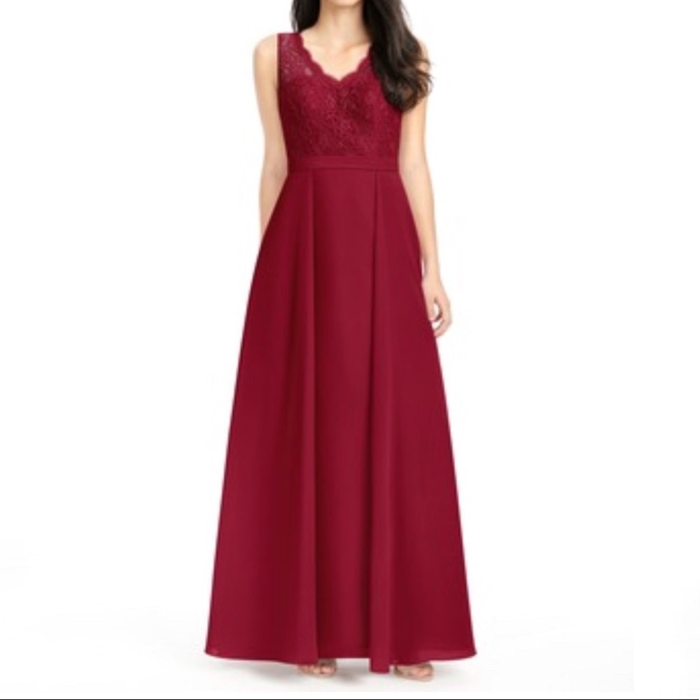 Azazie “Britney” Dress in Burgundy